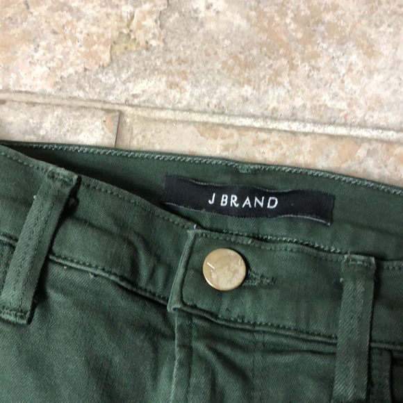 J Brand Distressed Alana cropped jeans Green - Picture 4 of 5